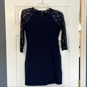 EXPRESS mini dress with lace 3/4 sleeves